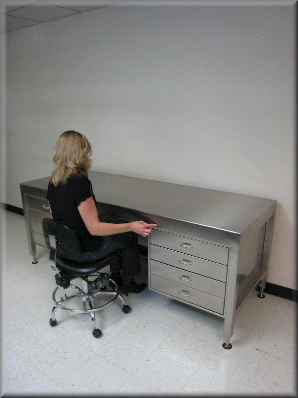 RDM - Stainless Steel Executive Desk