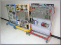 Tool Carts with Polypropylene Peg Board and Bin Rails