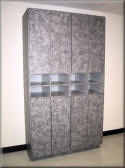 Plastic Laminated Lockers with Custom Open Cubby Hole Storage